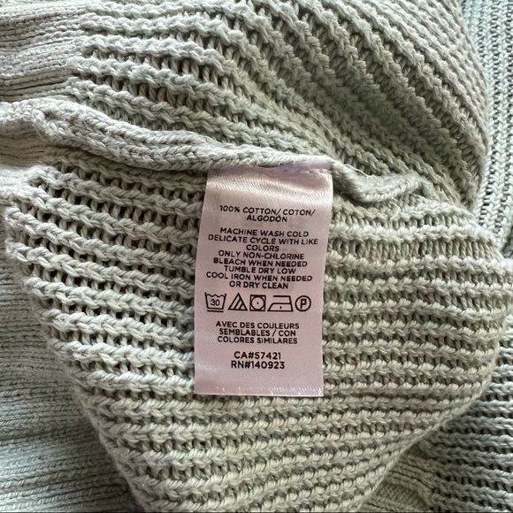 LOFT XL cropped boxy open weave mint sweater. EUC - Picture 8 of 11
